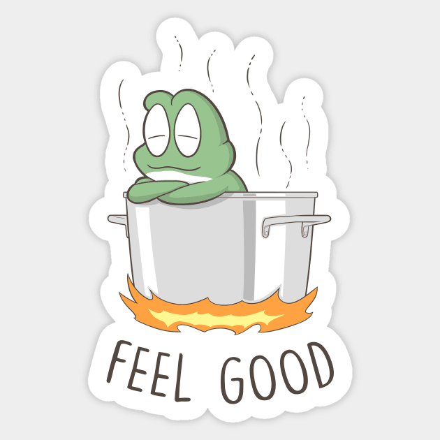 Feel Good Sticker by boilingfrog